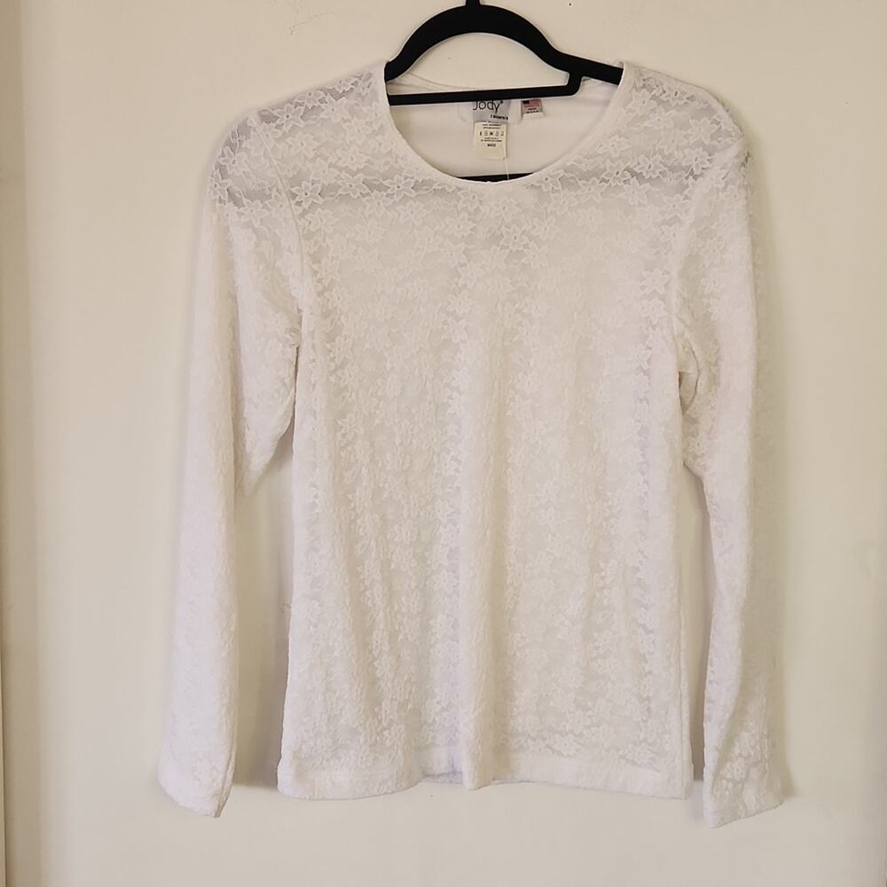 NWT Jody California White Lace Top